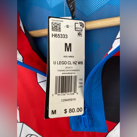 Adidas x Lego U LEGO KIDS’ TRAINING JACKET Windbreaker Size M Medium NWT 08/2021 - Picture 3 of 13